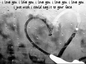 I love you