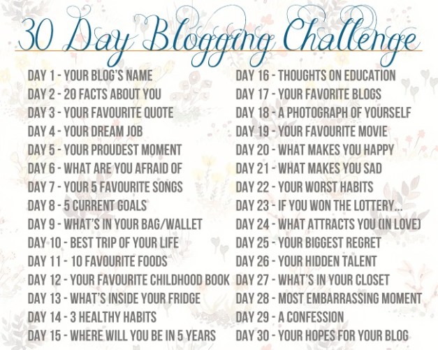 30-day Blogging Challenge
