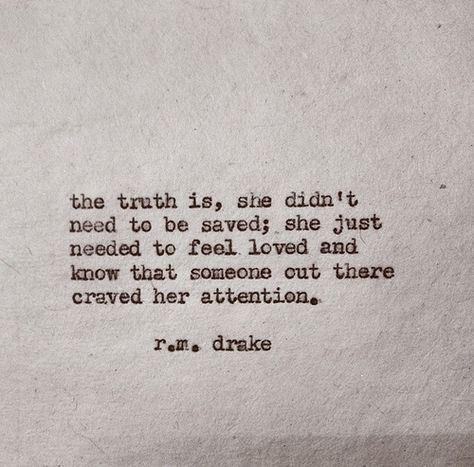 didnt need to be saved just craved